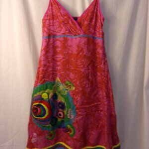 Women's Desigual Dress Size 38 Multicolor 100% Viscose Very Good Condition